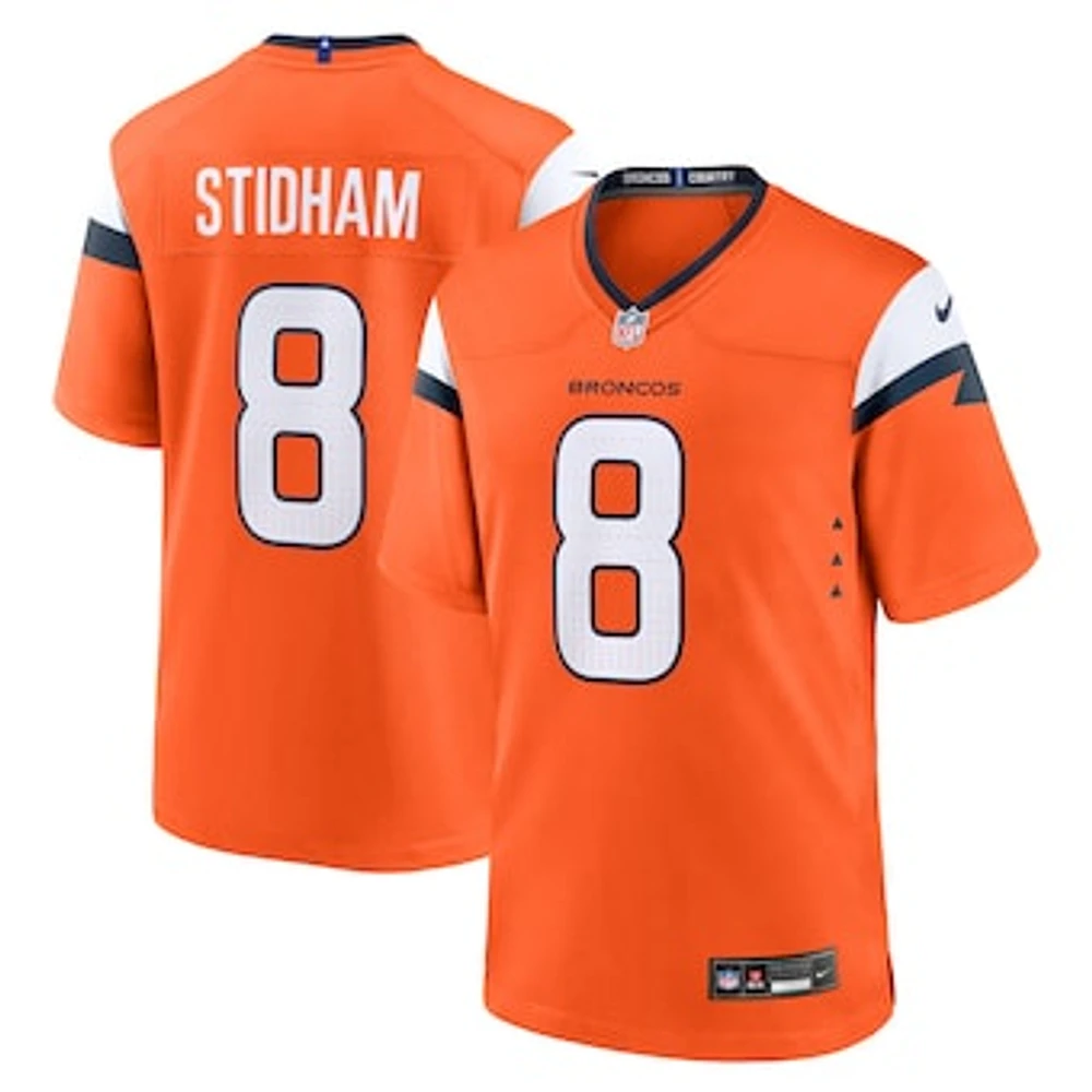 Men's Nike Jarrett Stidham  Orange Denver Broncos Team Game Jersey