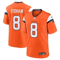 Men's Nike Jarrett Stidham  Orange Denver Broncos Team Game Jersey