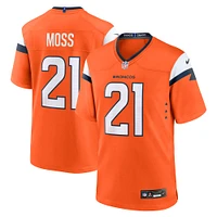 Men's Nike Riley Moss  Orange Denver Broncos Team Game Jersey