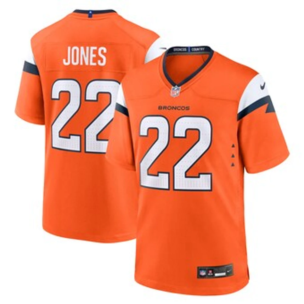 Men's Nike Brandon Jones  Orange Denver Broncos Team Game Jersey