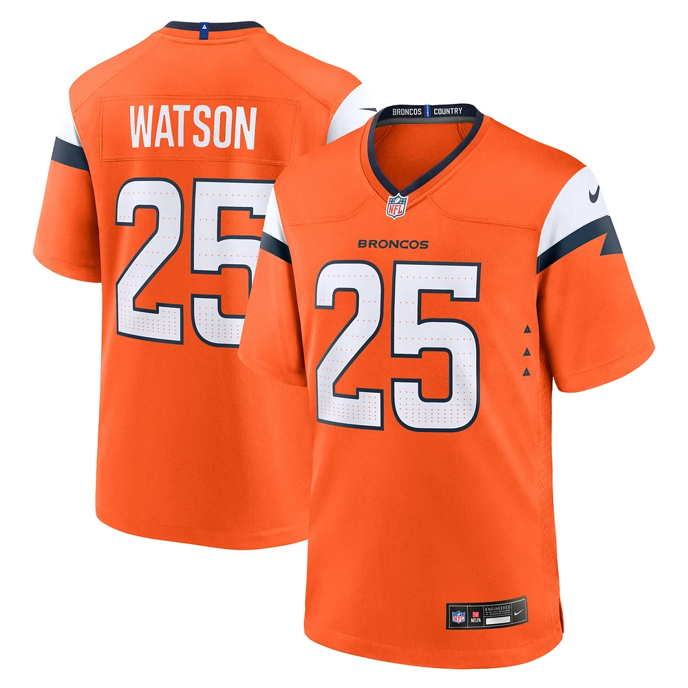 Men's Nike Blake Watson  Orange Denver Broncos Team Game Jersey