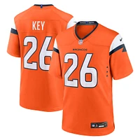 Men's Nike Devon Key  Orange Denver Broncos Team Game Jersey