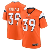 Men's Nike Levi Wallace  Orange Denver Broncos Team Game Jersey