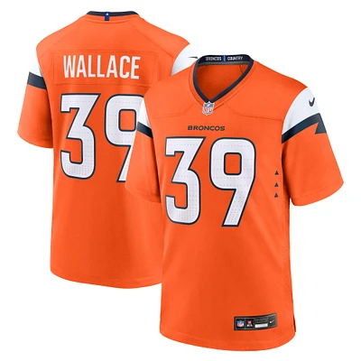 Men's Nike Levi Wallace  Orange Denver Broncos Team Game Jersey