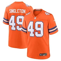 Men's Nike Alex Singleton  Orange Denver Broncos Alternate Game Jersey