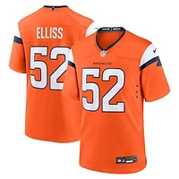 Men's Nike Jonah Elliss  Orange Denver Broncos Team Game Jersey