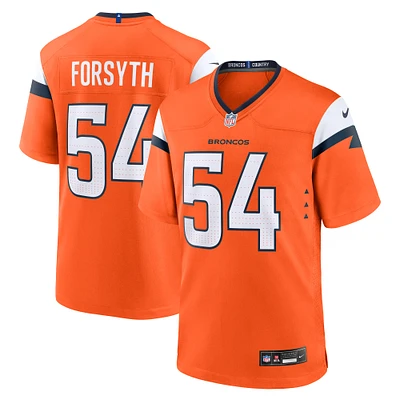 Men's Nike Alex Forsyth  Orange Denver Broncos Team Game Jersey