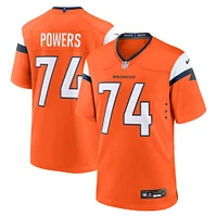 Men's Nike Ben Powers  Orange Denver Broncos Team Game Jersey