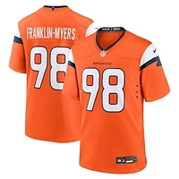 Men's Nike John Franklin-Myers  Orange Denver Broncos Team Game Jersey