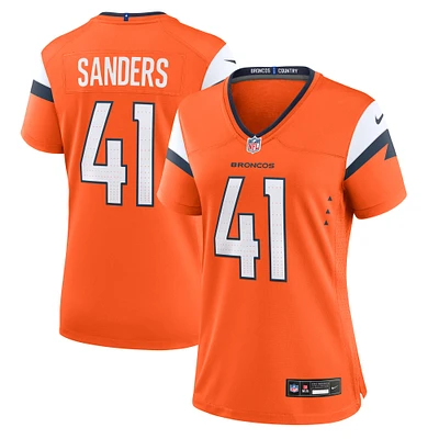 Women's Nike Drew Sanders  Orange Denver Broncos Team Game Jersey