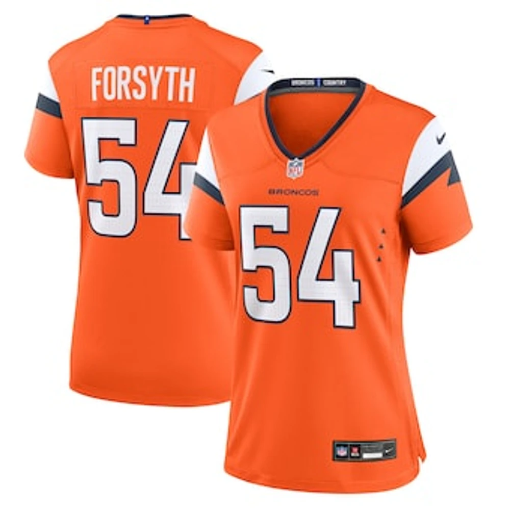 Women's Nike Alex Forsyth  Orange Denver Broncos Team Game Jersey