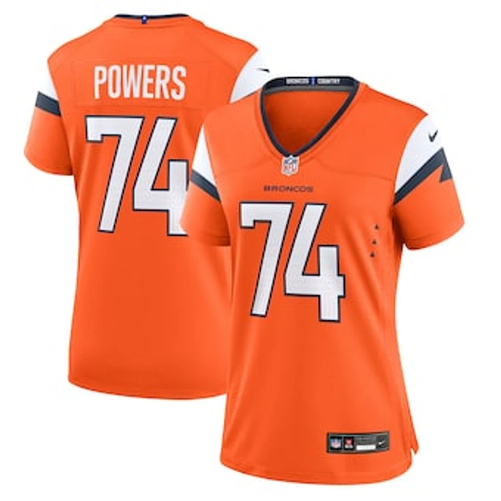 Women's Nike Ben Powers  Orange Denver Broncos Team Game Jersey