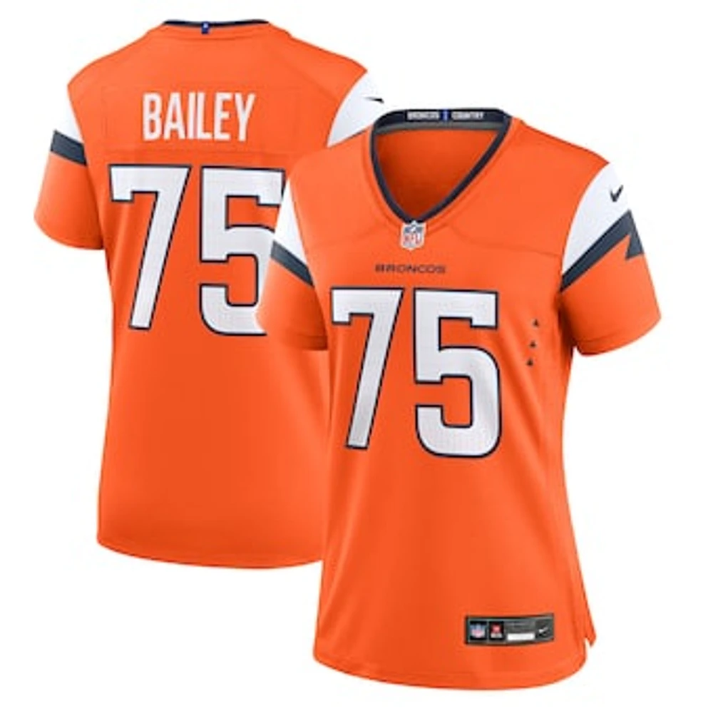 Women's Nike Quinn Bailey  Orange Denver Broncos Team Game Jersey