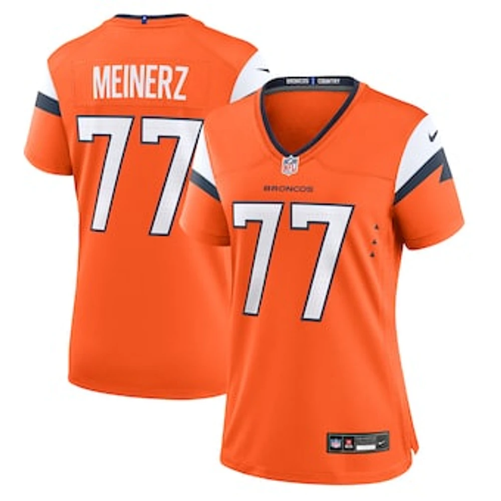 Women's Nike Quinn Meinerz  Orange Denver Broncos Team Game Jersey