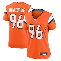 Women's Nike Eyioma Uwazurike  Orange Denver Broncos Team Game Jersey