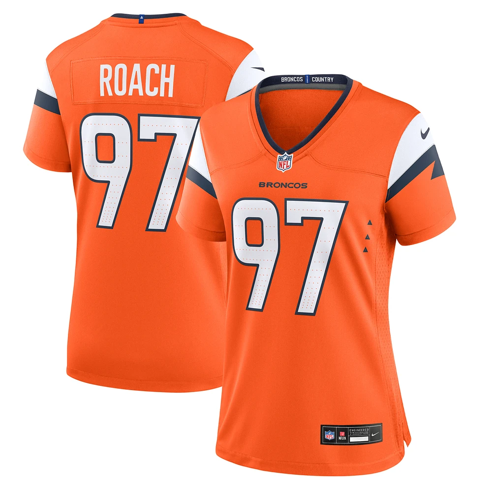 Women's Nike Malcolm Roach  Orange Denver Broncos Team Game Jersey