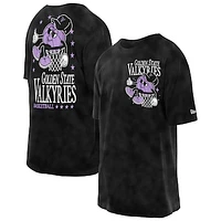 Men's New Era Black Golden State Valkyries Old School Sport Enzyme Wash Oversized T-Shirt