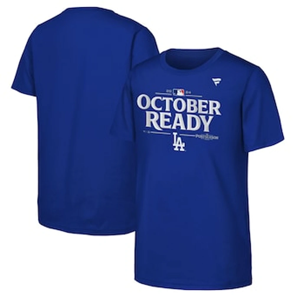 Youth Fanatics  Royal Los Angeles Dodgers 2024 MLB Postseason Locker Room T-Shirt