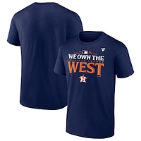 Youth Fanatics  Navy Houston Astros 2024 AL West Division Champions Locker Room T-Shirt