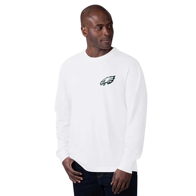 Men's Margaritaville  White Philadelphia Eagles Pregame Long Sleeve T-Shirt