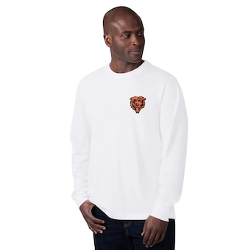 Men's Margaritaville  White Chicago Bears Gametime Long Sleeve T-Shirt