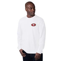 Men's Margaritaville  White San Francisco 49ers Gametime Long Sleeve T-Shirt