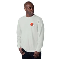 Men's Margaritaville  Gray Cleveland Browns Gametime Long Sleeve T-Shirt