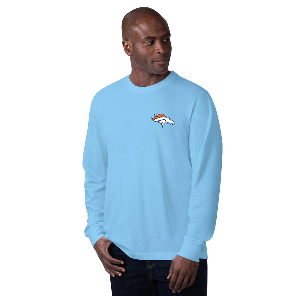 Men's Margaritaville  Blue Denver Broncos Gametime Long Sleeve T-Shirt