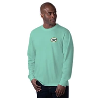 Men's Margaritaville  Mint Green Bay Packers Hail Mary Long Sleeve T-Shirt