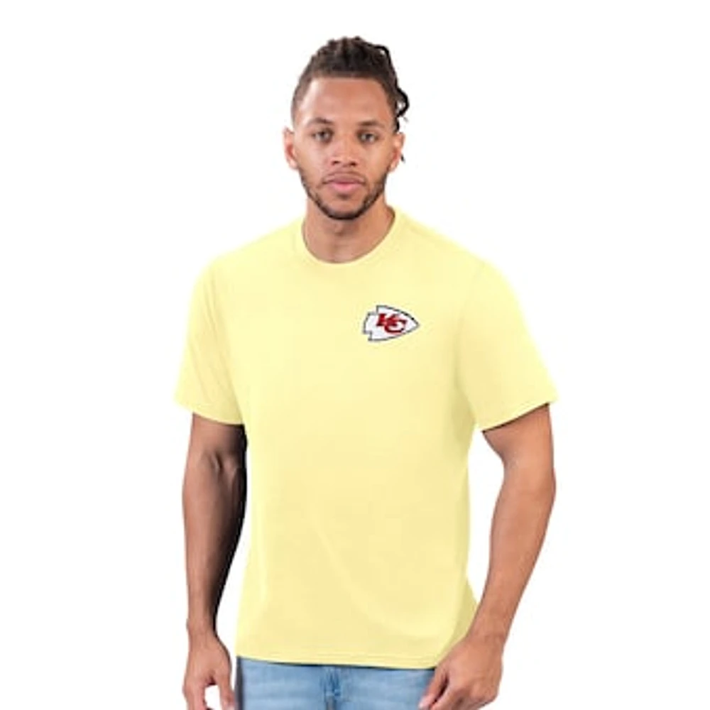 Men's Margaritaville  Yellow Kansas City Chiefs Sunday Vibes T-Shirt