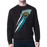 Men's Starter Jacksonville Jaguars Retro Team Logo Color Scratch Pullover Sweatshirt