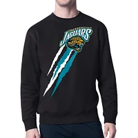 Men's Starter Jacksonville Jaguars Retro Team Logo Color Scratch Pullover Sweatshirt