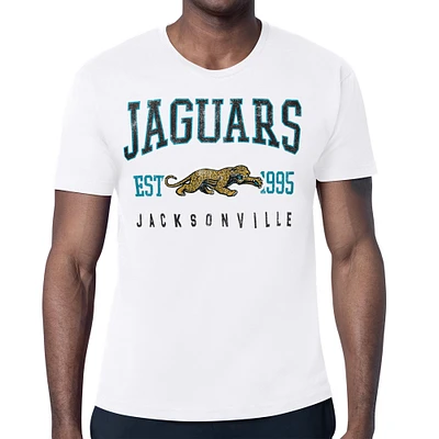 Men's Starter  White Jacksonville Jaguars Retro Team Logo T-Shirt