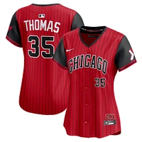 Women's Nike Frank Thomas Red/Black Chicago White Sox 2025 City Connect Limited Retired Player Jersey