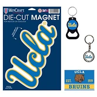 WinCraft UCLA Bruins 4-Pack Key Rings and Magnets Set