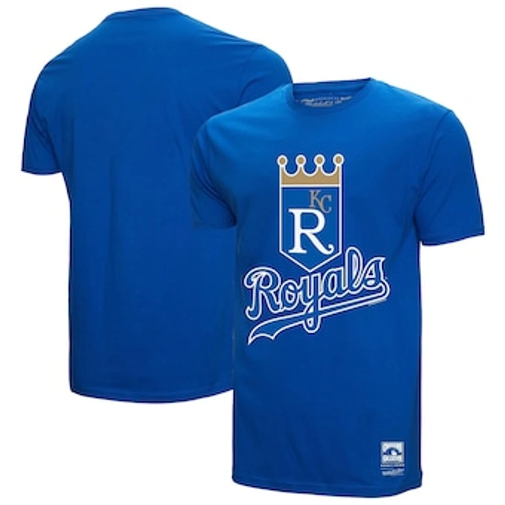 Men's Mitchell & Ness Royal Kansas City Royals Basic Logo T-Shirt