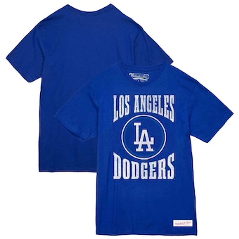 Men's Mitchell & Ness Royal Los Angeles Dodgers Arched Logo Slub T-Shirt