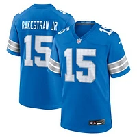 Men's Nike Ennis Rakestraw Jr.  Blue Detroit Lions Team Game Jersey