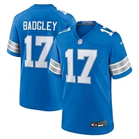 Men's Nike Michael Badgley  Blue Detroit Lions Team Game Jersey