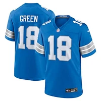 Men's Nike Antoine Green  Blue Detroit Lions Team Game Jersey