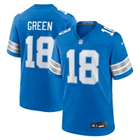 Men's Nike Antoine Green  Blue Detroit Lions Team Game Jersey