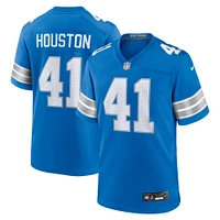 Men's Nike James Houston  Blue Detroit Lions Team Game Jersey