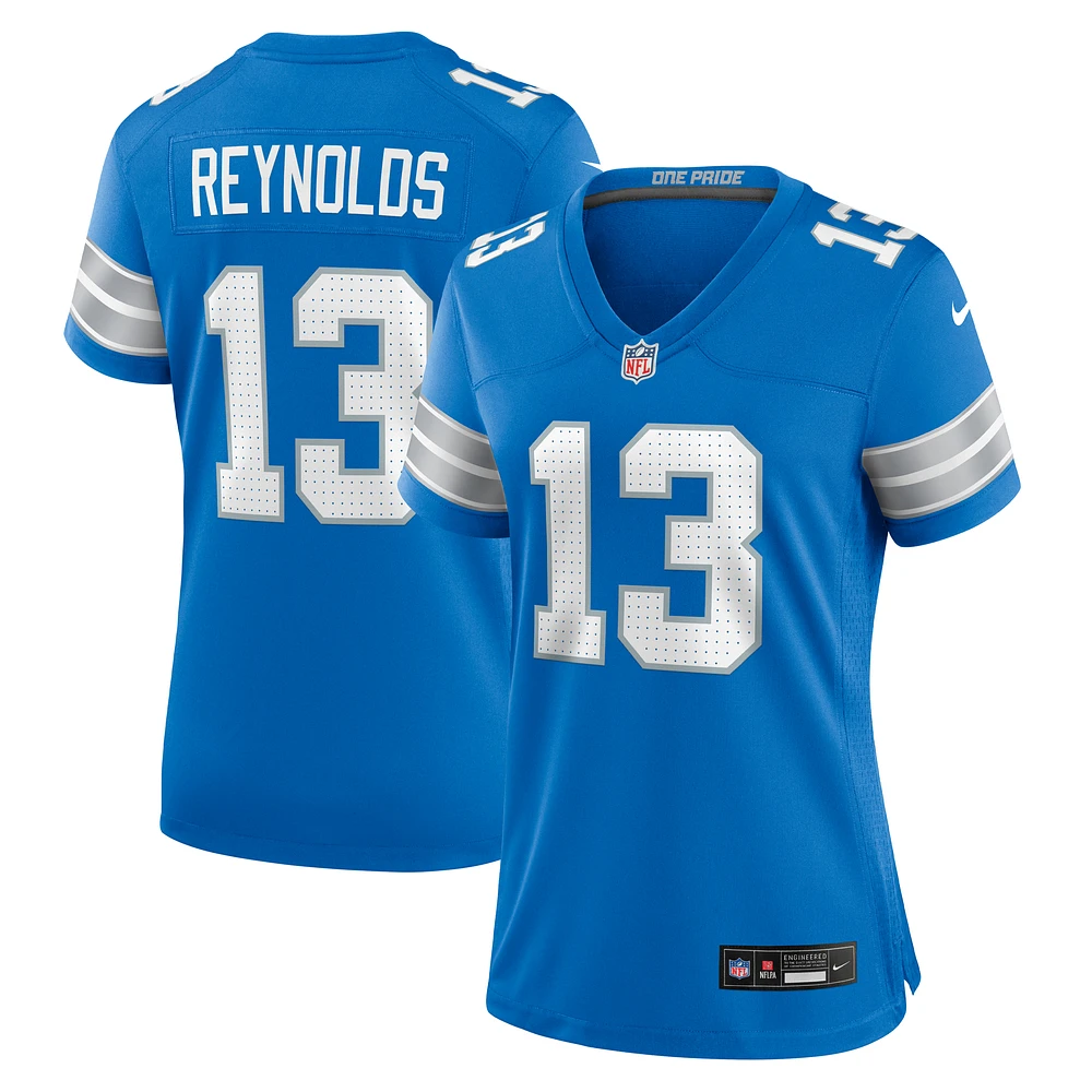 Women's Nike Craig Reynolds  Blue Detroit Lions Team Game Jersey