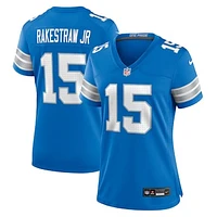 Women's Nike Ennis Rakestraw Jr.  Blue Detroit Lions Team Game Jersey