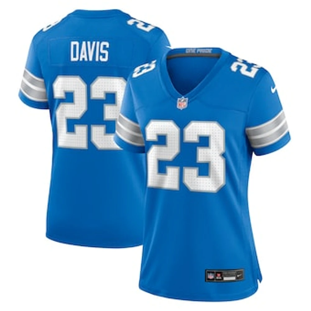 Women's Nike Carlton Davis  Blue Detroit Lions Team Game Jersey