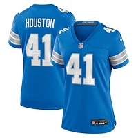 Women's Nike James Houston  Blue Detroit Lions Team Game Jersey