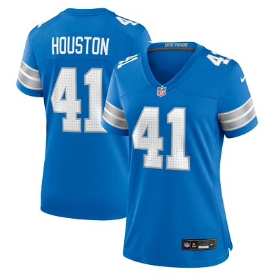 Women's Nike James Houston  Blue Detroit Lions Team Game Jersey