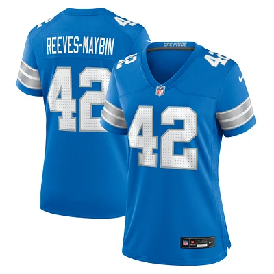 Women's Nike Jalen Reeves-Maybin  Blue Detroit Lions Team Game Jersey