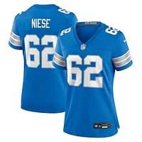 Women's Nike Michael Niese  Blue Detroit Lions Team Game Jersey