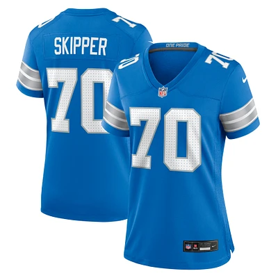 Women's Nike Dan Skipper  Blue Detroit Lions Team Game Jersey